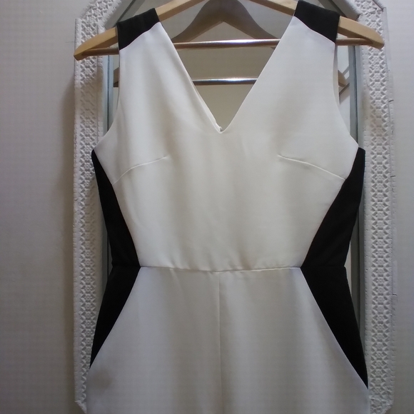 Vesper/Shein Jumpsuit, Size 8, Black/White - Picture 1 of 5